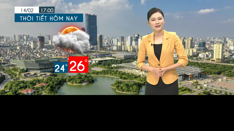 Dự báo thời tiết tối | 14/02/2026