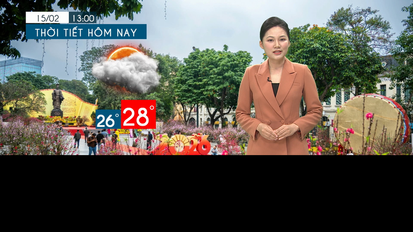 Dự báo thời tiết tối | 15/02/2026
