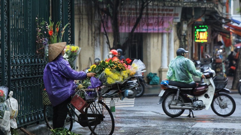 Thời tiết ngày mùng 2 Tết: Hà Nội có mưa xuân