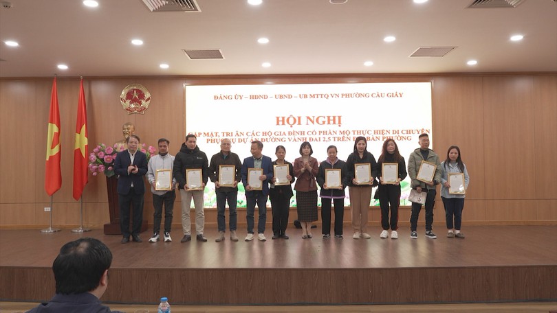 Phường Cầu Giấy hoàn tất di dời mộ thuộc dự án Vành đai 2,5