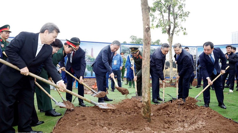 'Tết trồng cây' góp phần xây dựng Thủ đô xanh, sạch, đẹp