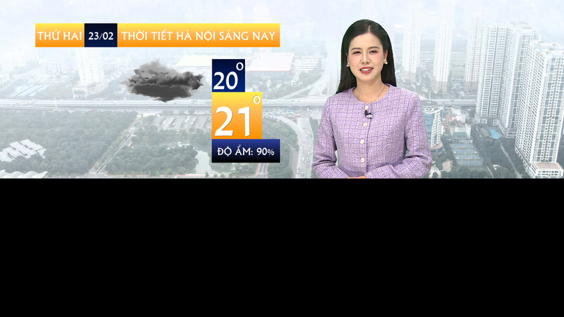 Dự báo thời tiết sáng | 23/02/2026