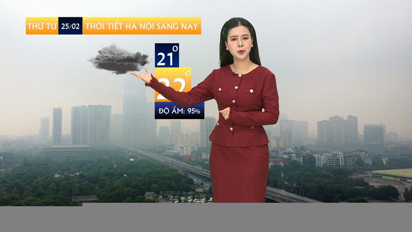 Dự báo thời tiết sáng | 25/02/2026
