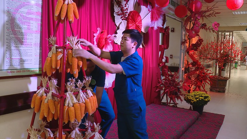 Sắc xuân trong các cơ sở y tế