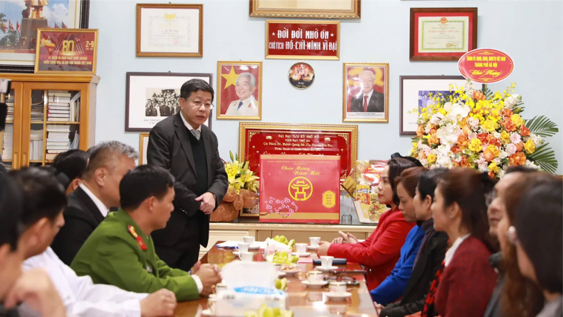 Lãnh đạo thành phố chúc Tết Họ đạo Cao Đài và CAND
