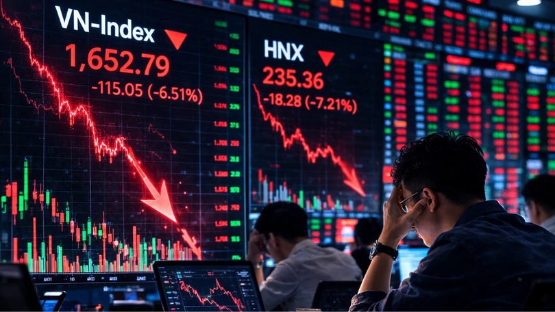 VN-Index giảm 115 điểm/phiên chủ yếu do yếu tố tâm lý