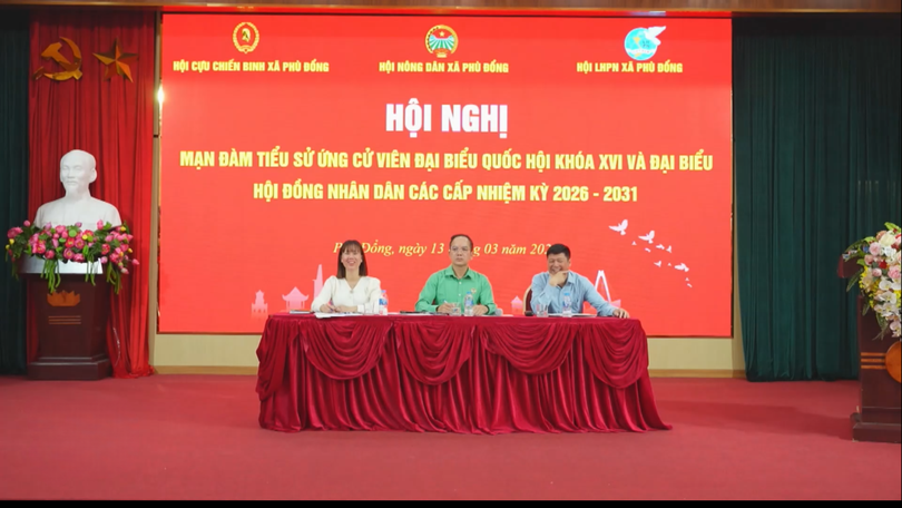 Cử tri xã Phù Đổng gửi gắm niềm tin vào các ứng cử viên