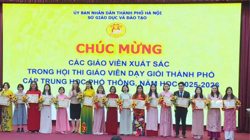 Hà Nội: Khen thưởng 95 giáo viên giỏi cấp thành phố
