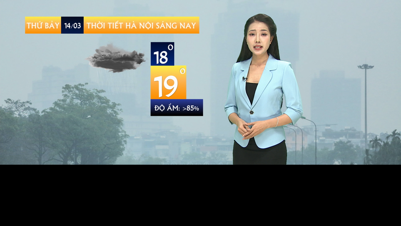 Dự báo thời tiết sáng | 14/3/2026