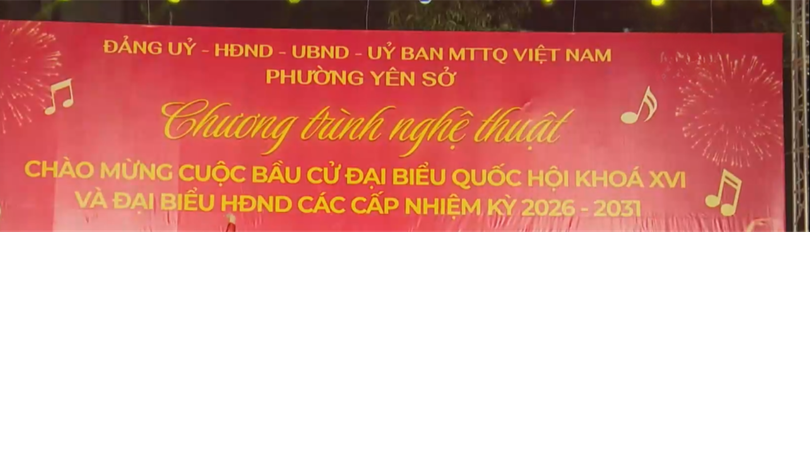 Tưng bừng chương trình nghệ thuật chào mừng ngày bầu cử