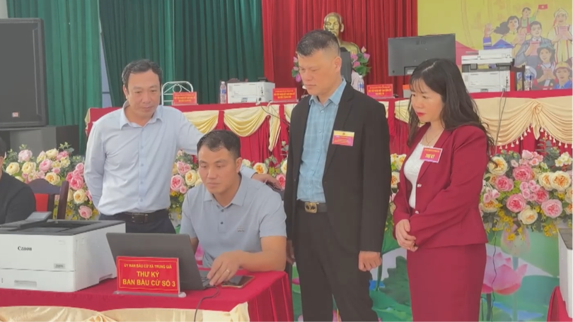 Ứng dụng phần mềm kiểm phiếu bầu tự động ở Trung Giã