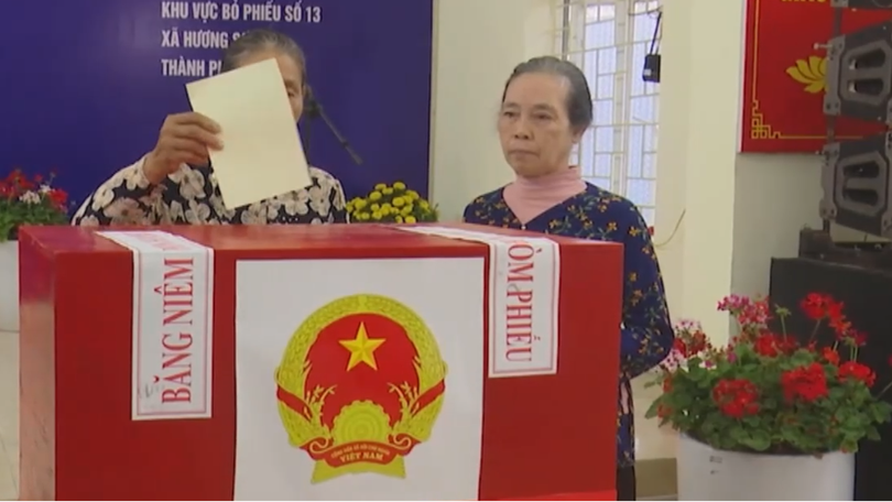 Không khí ngày hội non sông tại xã Hương Sơn