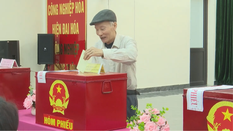 Không khí bầu cử tại xã Quảng Bị