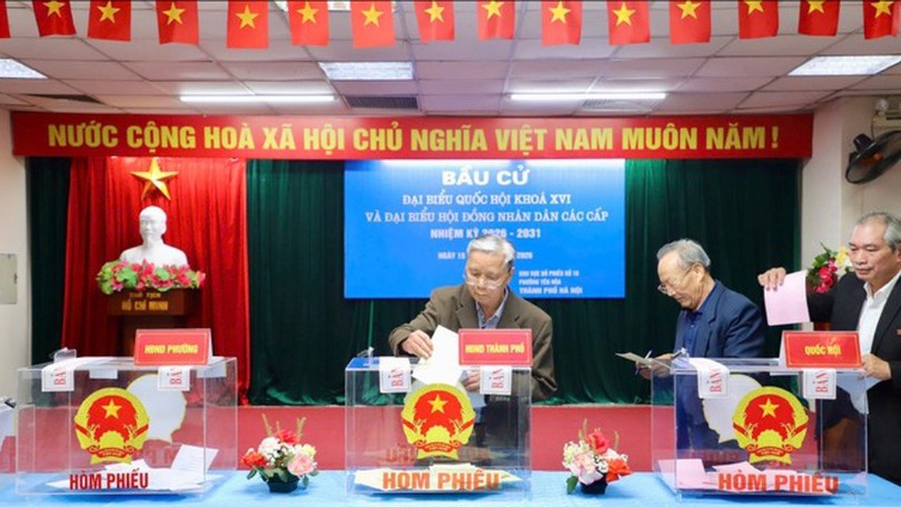 Hà Nội: Tỷ lệ cử tri đi bầu cử đạt 99,54%