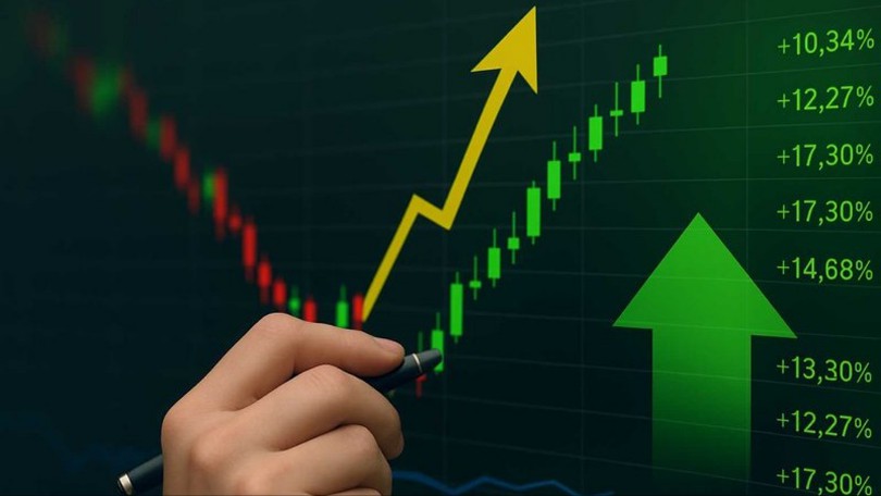 Nhóm tài chính ngân hàng dẫn dắt đà tăng của VN-Index