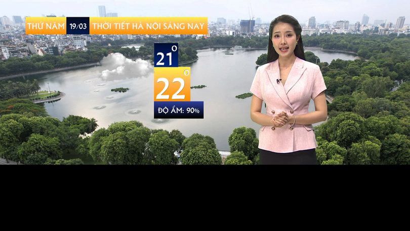 Dự báo thời tiết sáng | 19/03/2026