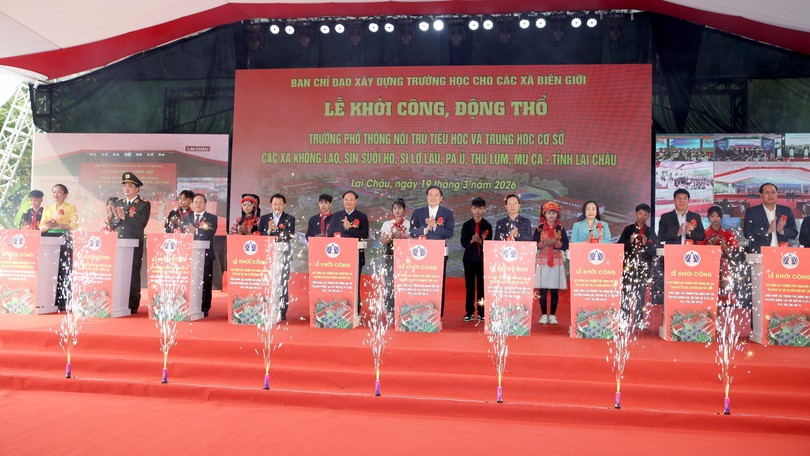 Khởi công các trường PTNT liên cấp tại các xã biên giới đất liền