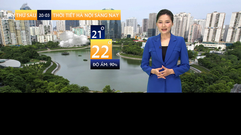 Dự báo thời tiết sáng | 20/03/2026
