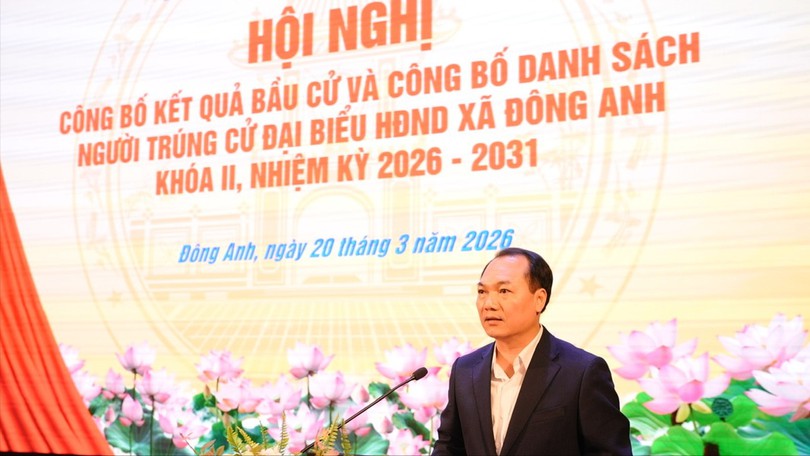 Xã Đông Anh công bố kết quả bầu cử đại biểu HĐND xã