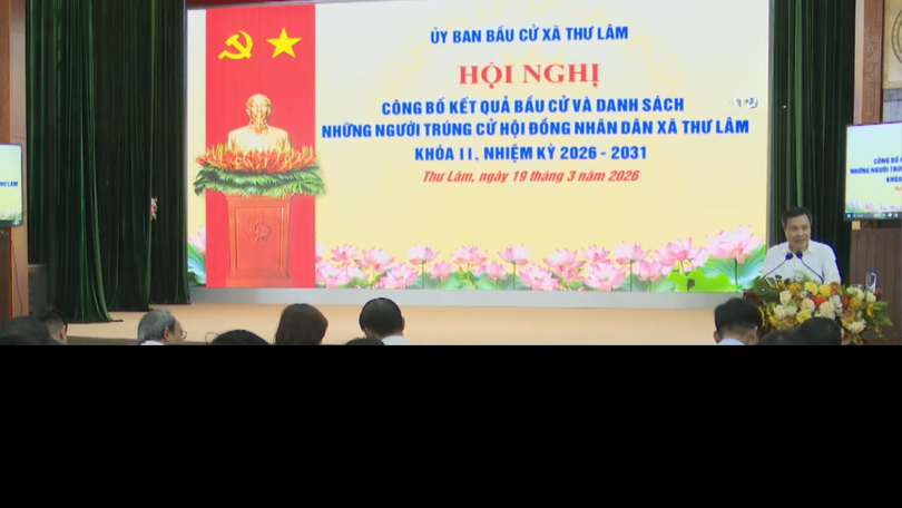 Xã Thư Lâm tổ chức hội nghị công bố kết quả bầu cử