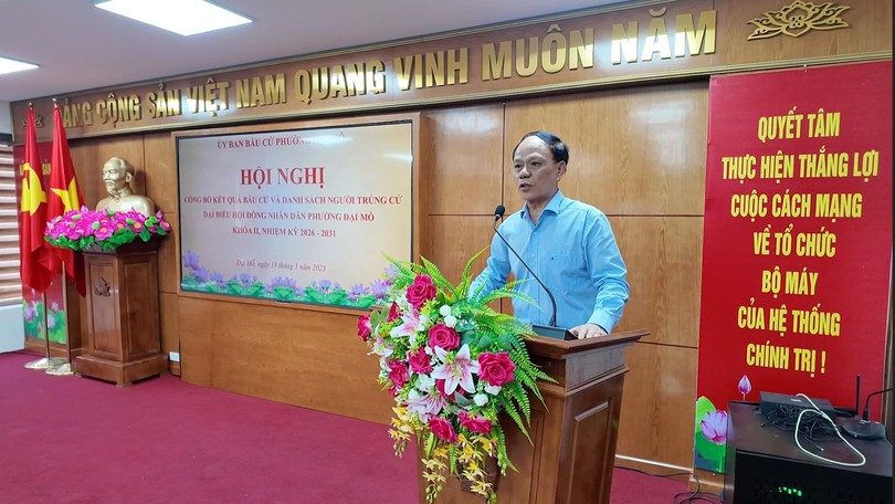 Phường Đại Mỗ công bố kết quả bầu đại biểu HĐND phường