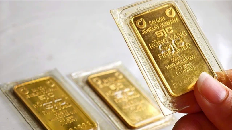 Giá vàng trong nước giảm về thấp nhất ba tuần