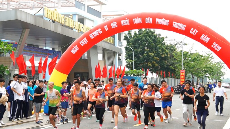 Khí thế lan tỏa từ Ngày chạy Olympic phường Thượng Cát