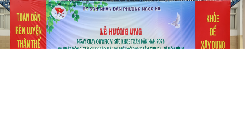 Phường Ngọc Hà hưởng ứng Ngày chạy Olympic vì sức khỏe toàn dân