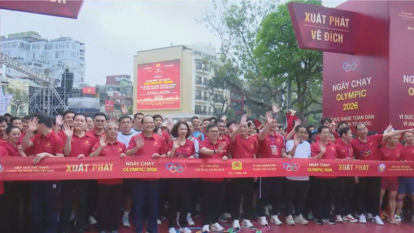Hơn 17.000 người tham gia Ngày chạy Olympic 2026 vì sức khỏe toàn dân