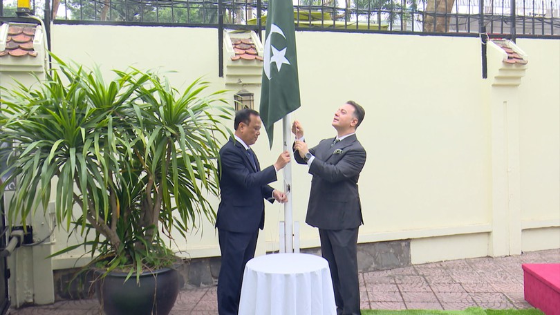 Lễ thượng cờ kỷ niệm 86 năm Quốc khánh Pakistan tại Hà Nội