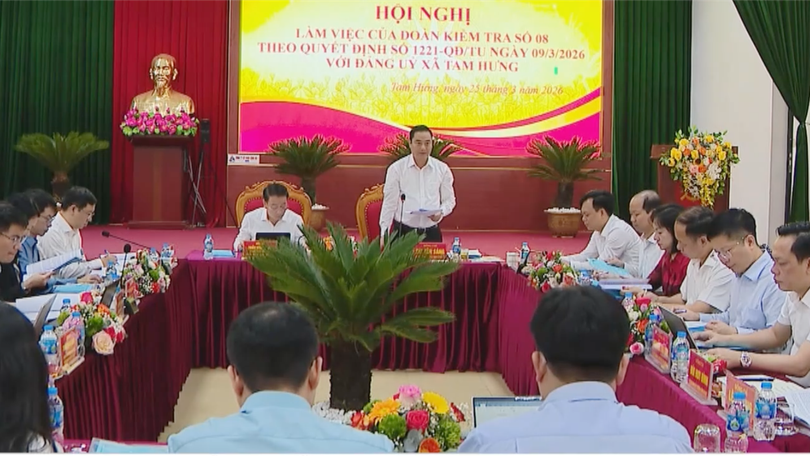 Kiểm tra công tác triển khai các nghị quyết tại xã Tam Hưng