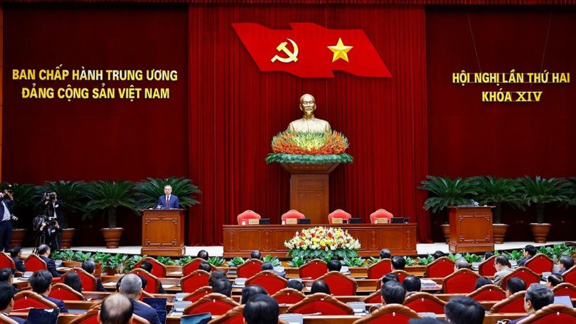Thông cáo báo chí về ngày làm việc thứ ba Hội nghị lần thứ hai BCH Trung ương Đảng khóa XIV