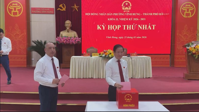 Phường Vĩnh Hưng bầu các chức danh chủ chốt khoá 2 nhiệm kỳ 2026-2031