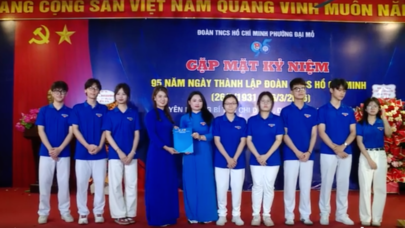 Phường Đại Mỗ tuyên dương đoàn viên xuất sắc