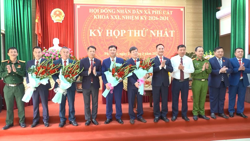 Xã Phú Cát kiện toàn bộ máy lãnh đạo chủ chốt