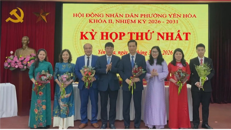 Yên Hoà tổ chức thành công kỳ họp thứ nhất HĐND phường