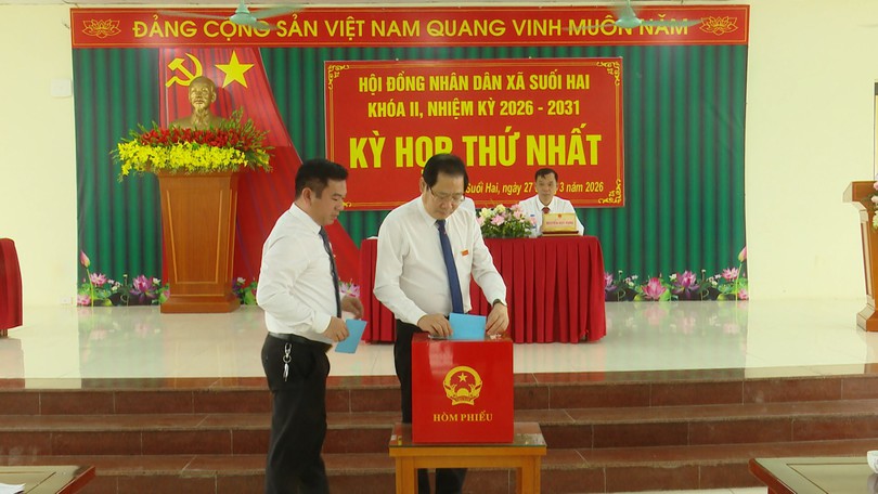 Xã Suối Hai tổ chức Kỳ họp HĐND lần thứ nhất