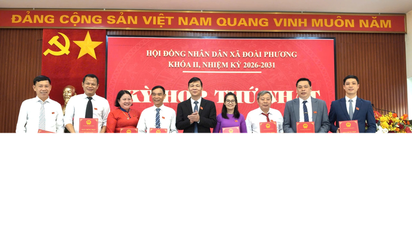 Xã Đoài Phương kiện toàn bộ máy HĐND nhiệm kỳ mới