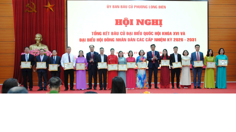 Phường Long Biên tổng kết khen thưởng công tác bầu cử