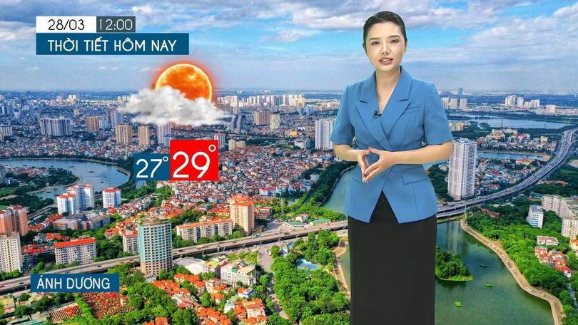 Dự báo thời tiết tối | 28/03/2026
