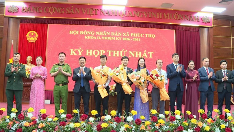 Xã Phúc Thọ bầu các chức danh HĐND, UBND nhiệm kỳ mới