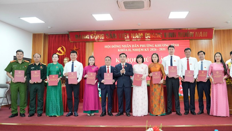 Phường Khương Đình kiện toàn các chức danh lãnh đạo HĐND, UBND