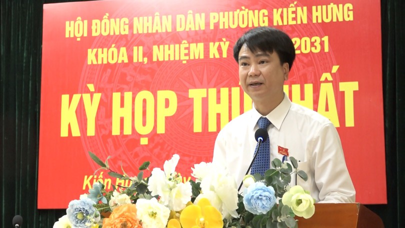 Phường Kiến Hưng kiện toàn bộ máy chủ chốt nhiệm kỳ 2026-2031