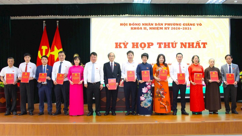 Phường Giảng Võ kiện toàn bộ máy nhiệm kỳ 2026-2031