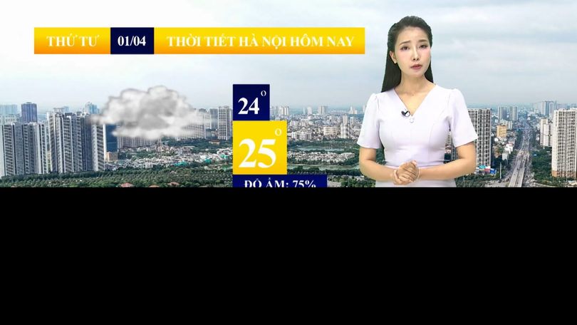 Dự báo thời tiết sáng | 01/04/2026