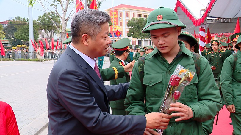 771 thanh niên lên đường nhập ngũ tại Điểm giao nhận quân số 3