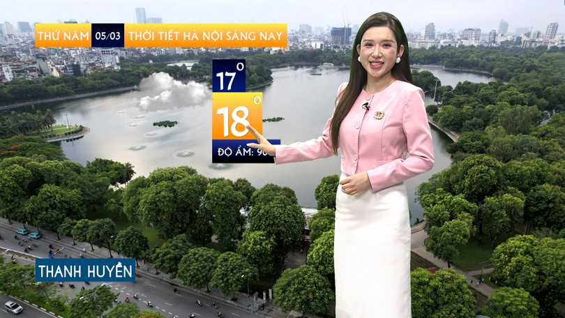 Dự báo thời tiết sáng | 05/3/2026