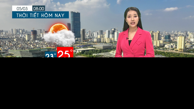 Dự báo thời tiết tối | 05/03/2026