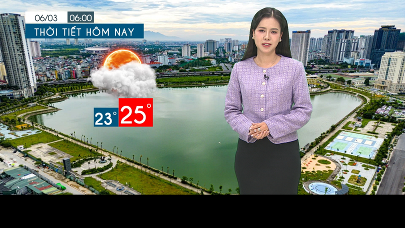 Dự báo thời tiết tối | 06/3/2026
