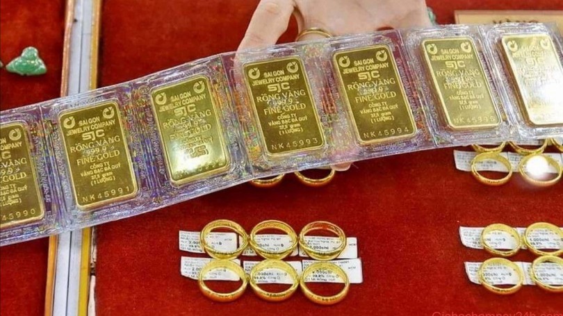 Giá vàng trong nước tăng 1,8 triệu đồng/lượng